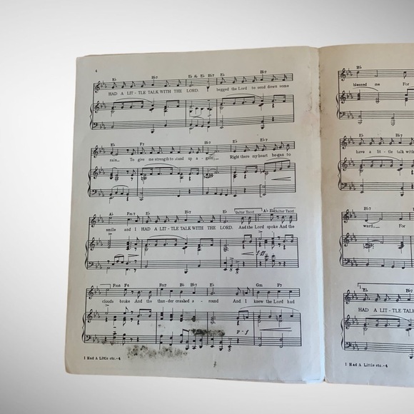 1944 I Had a Little Talk With The Lord Sheet Music - Picture 5 of 6